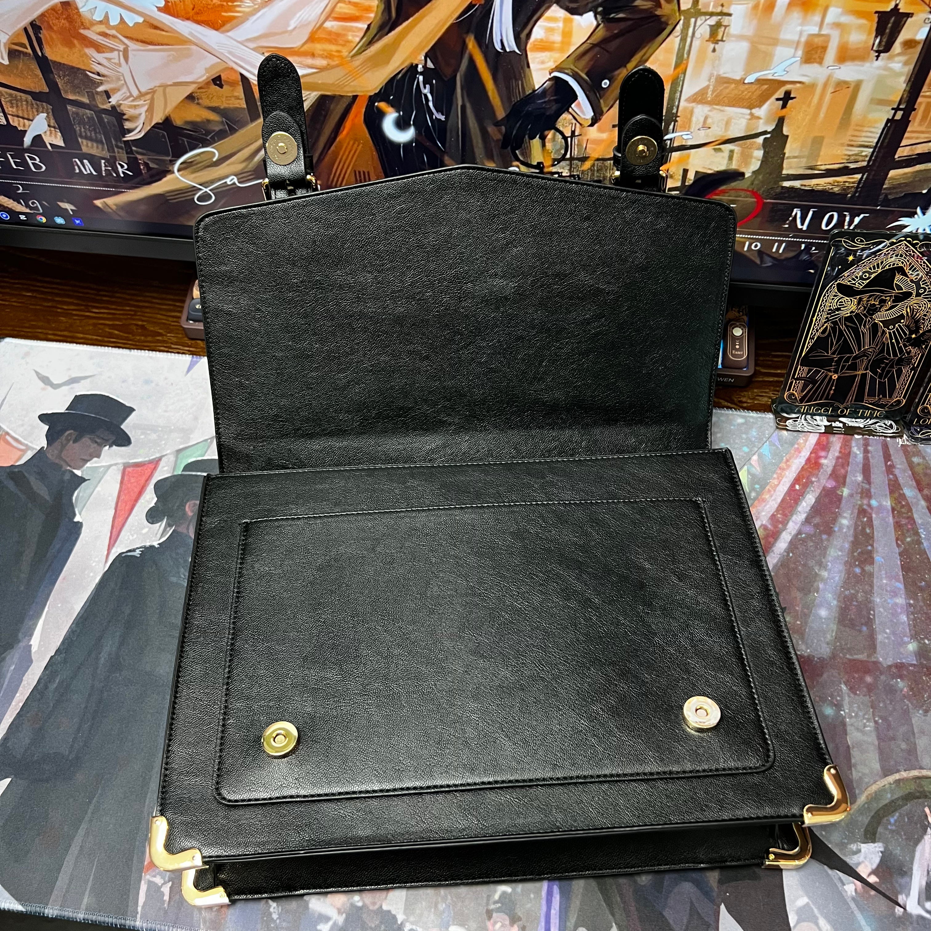 LOTM | The Fool's Black Messenger bag