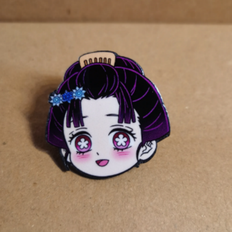 Demon Slayer | Magnetic Refrigerator Stickers & Pin Badges 12Pcs