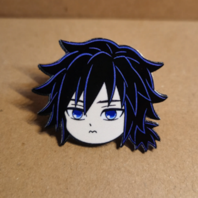 Demon Slayer | Magnetic Refrigerator Stickers & Pin Badges 12Pcs