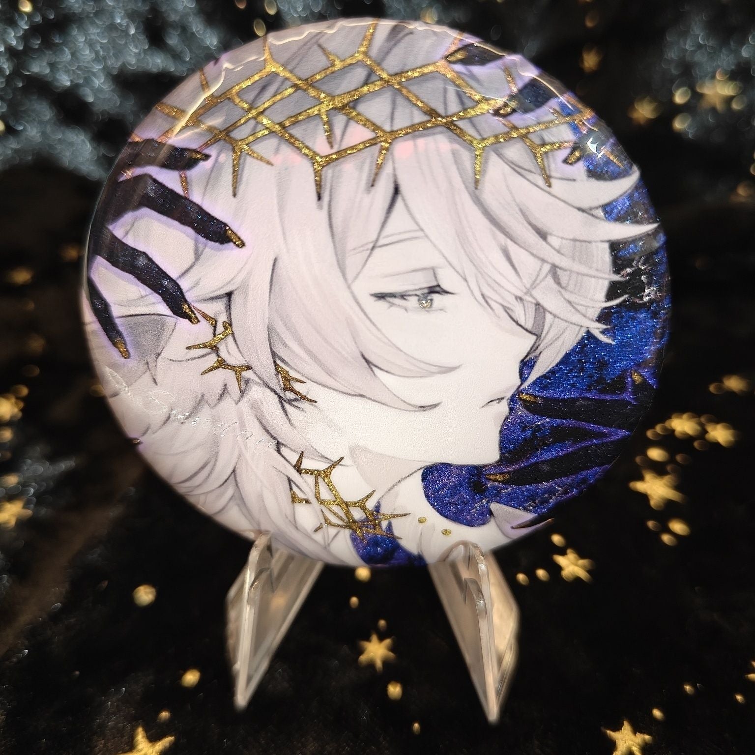 HSR Robin and Sunday Art Print Set Pin Back Buttons Prints Honkai Star Rail