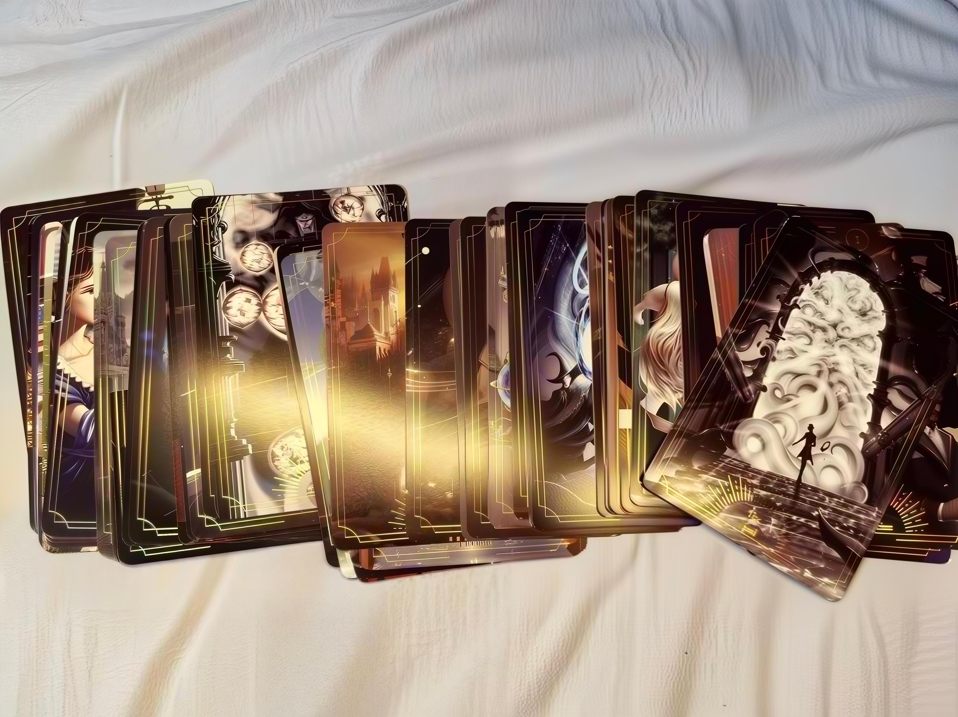 Official Lord of the Mysteries Star Echo Tarot Cards by YueWen. Premium collectible tarot deck featuring stunning fantasy artwork. Perfect for fans.