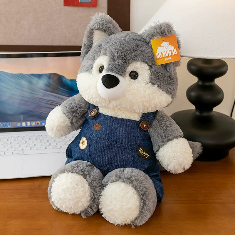 Forest fox running plushies fox wolf and husky animal plush dolls product image 8