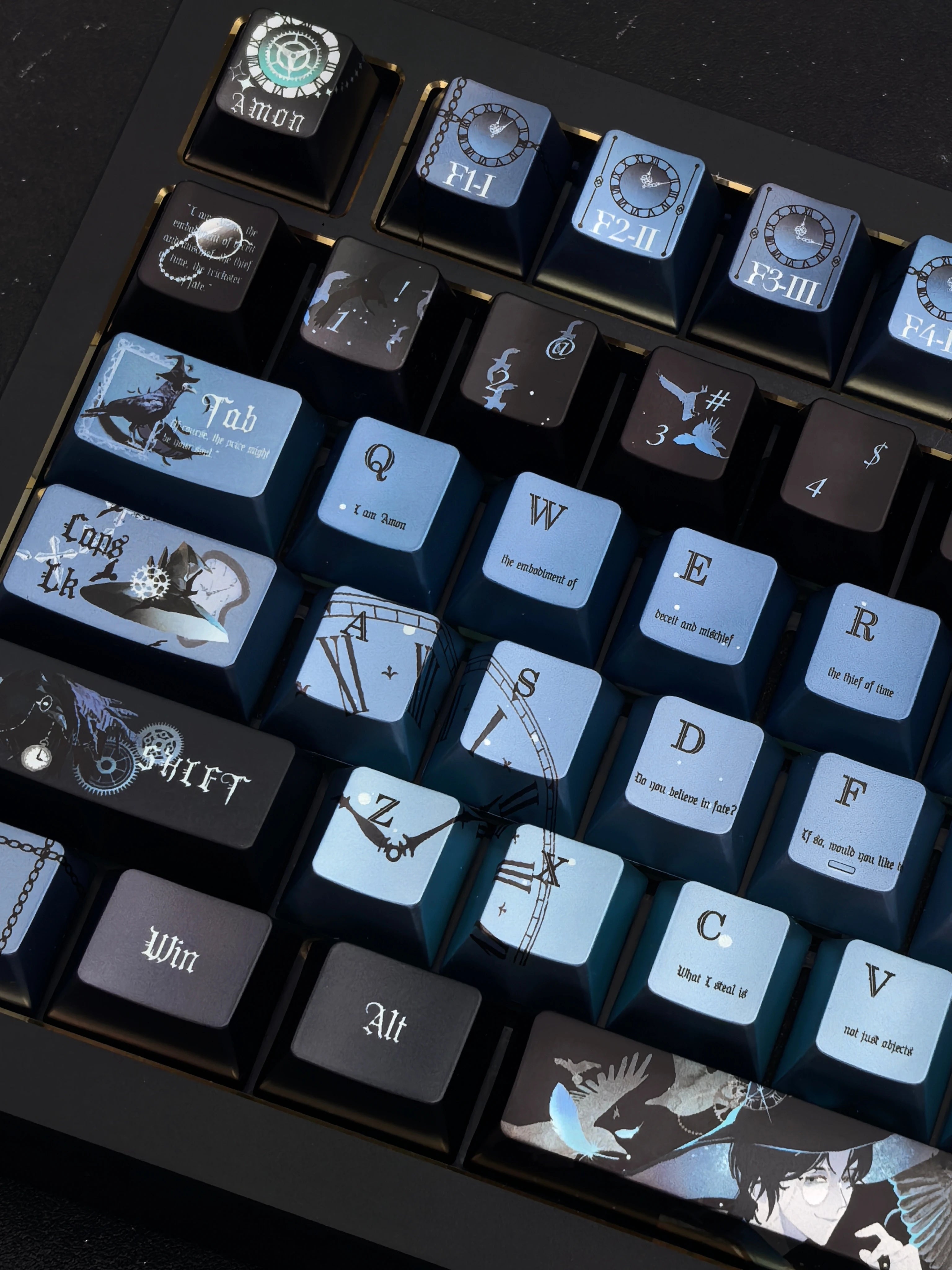 Lord of the Mysteries Amon Metallic Keycap Detail