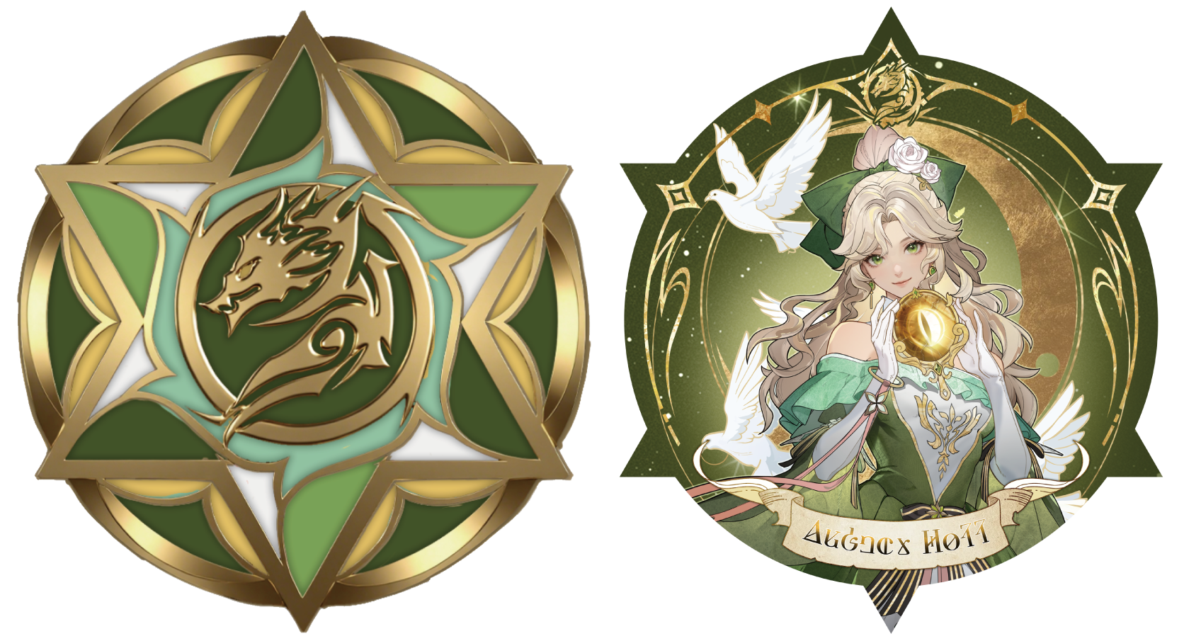 LOTM X Honor of Kings Collab Series Acrylic Photo Card Standee Badges