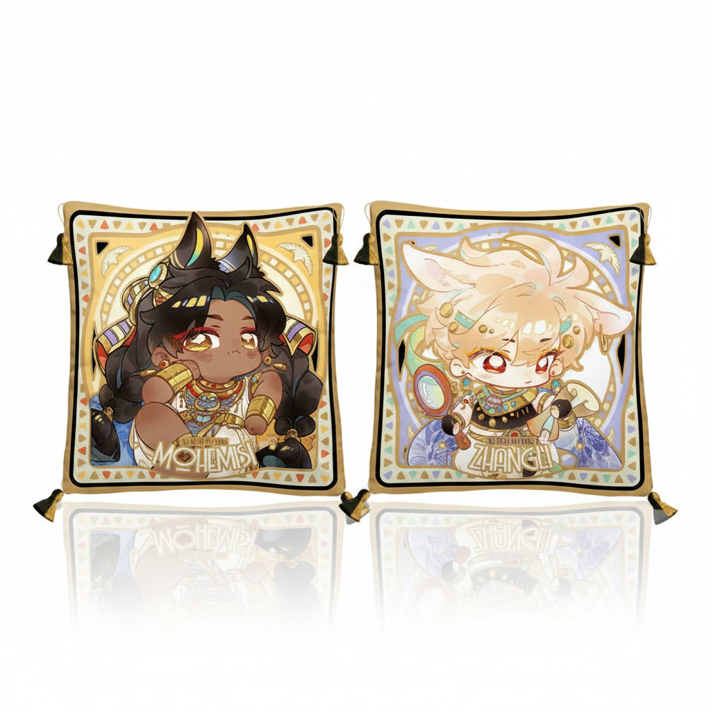 Four Seasons Home reversible Mohemisi and Zhang Li pillows