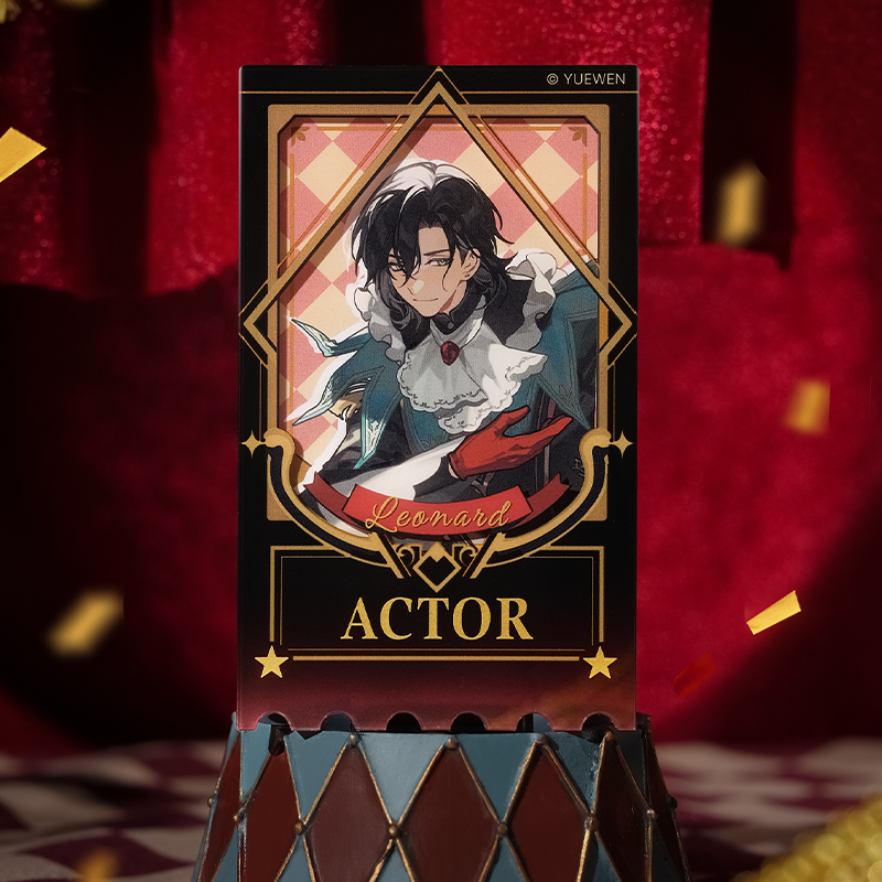 LOTM丨Circus series relief bronzing ticket stub acrylic card