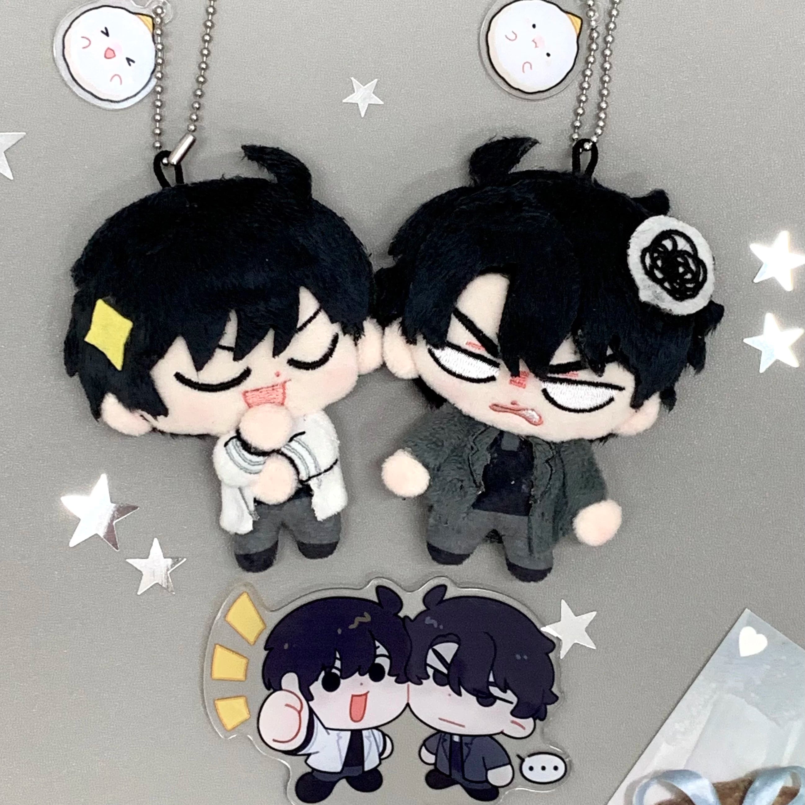 Omniscient Reader's Viewpoint Fan Merch 2.5D Cotton Doll Keychain Pendant - Oh Heoheo & Jillingja CP Pair