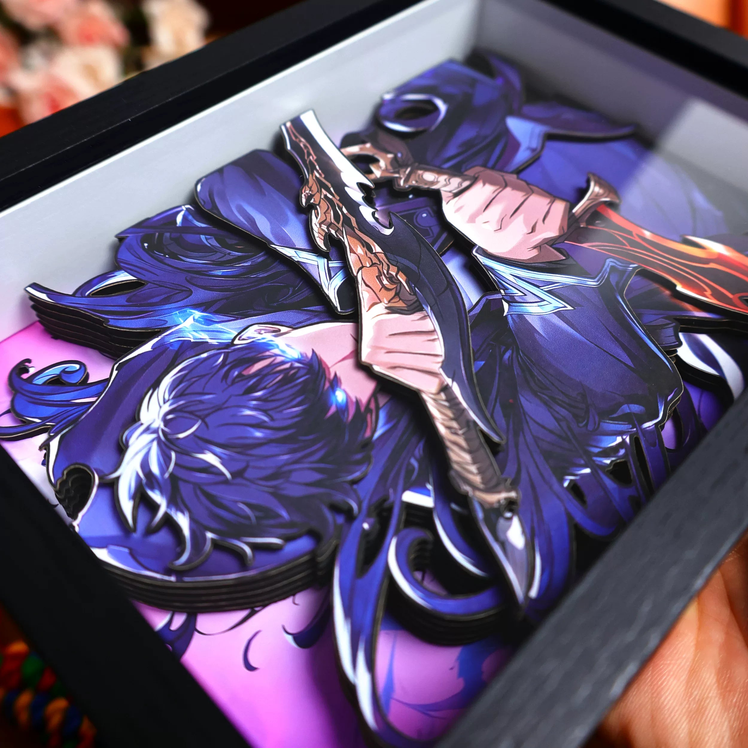 Solo Leveling Sung Jinwoo handmade 3D layered art display product image 5