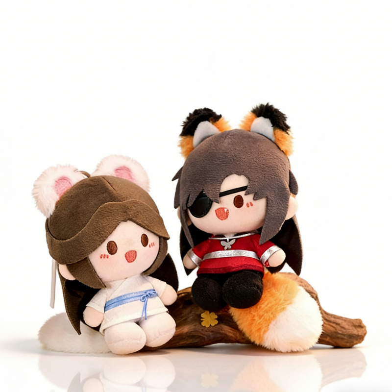 Official Heaven Official's Blessing (TGCF) minidoll standing plush doll. Premium quality collectible featuring Xie Lian and Hua Cheng. Perfect for fans.