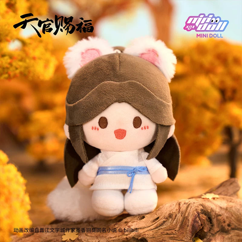 Official Heaven Official's Blessing (TGCF) minidoll standing plush doll. Premium quality collectible featuring Xie Lian and Hua Cheng. Perfect for fans.