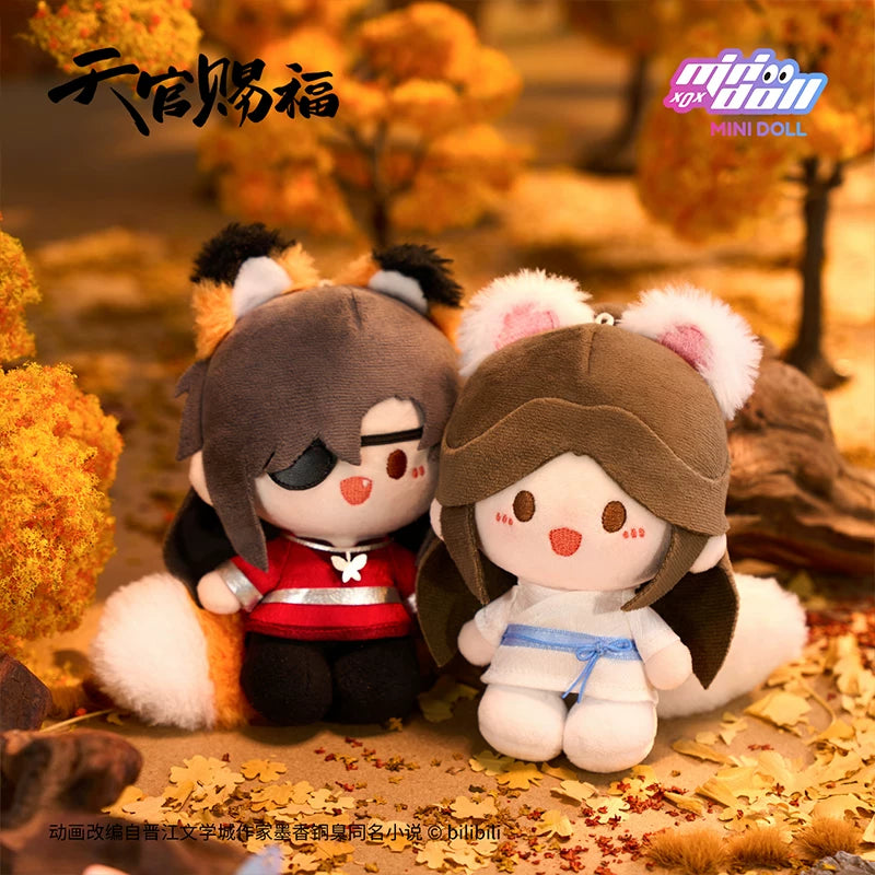 Official Heaven Official's Blessing (TGCF) minidoll standing plush doll. Premium quality collectible featuring Xie Lian and Hua Cheng. Perfect for fans.