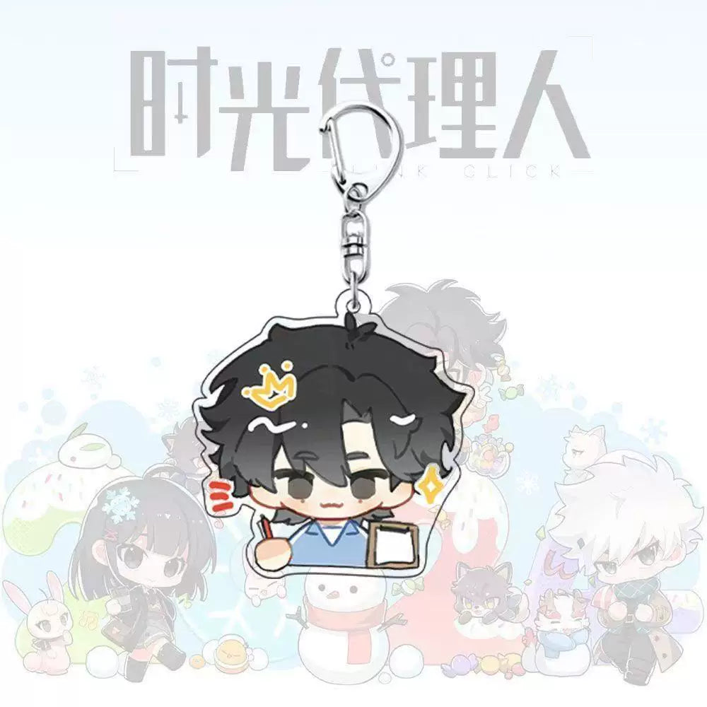Cheng Xiaoshi chibi acrylic keychain with crown accent
