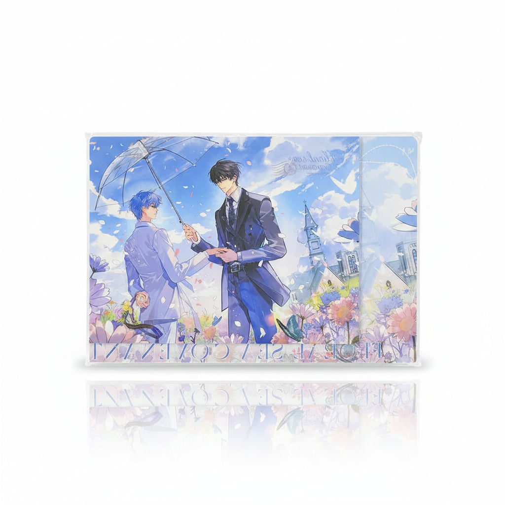 I Can Do It Floral Sea Covenant shikishi art board featuring Jian Rong and Lu Boyuan