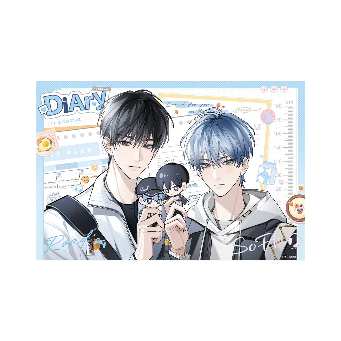 Limited Business Diary design shikishi with character artwork