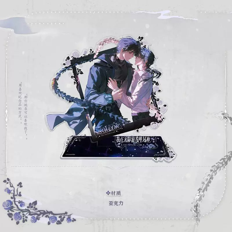 Radio drama acrylic stand artwork and base detail
