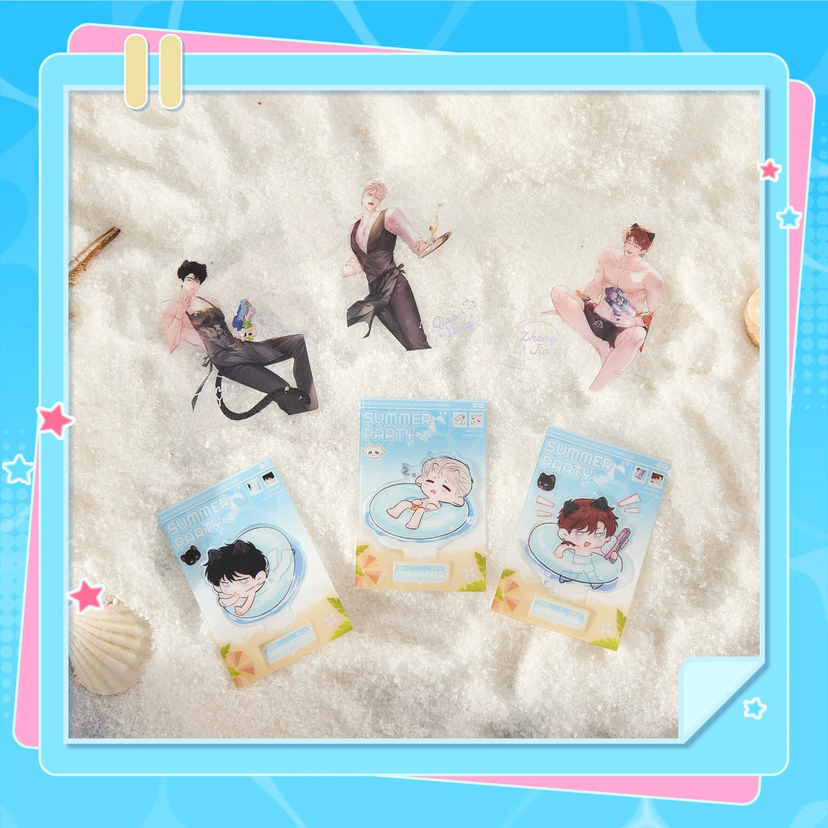 Official I Became a First-Class Guide Summer clear card character sets