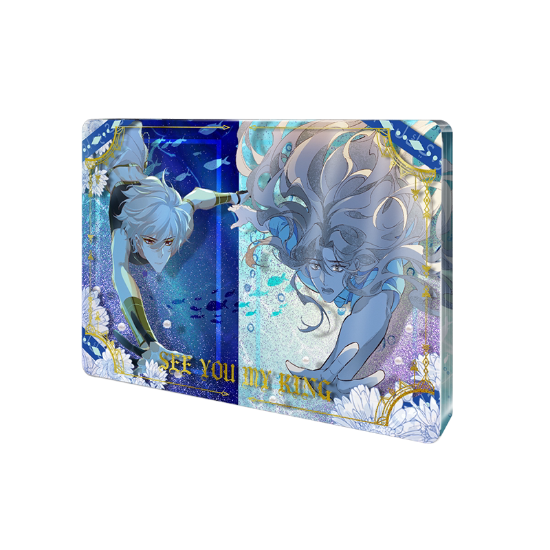 Official See You, My King Destiny Wheel liquid sand acrylic block