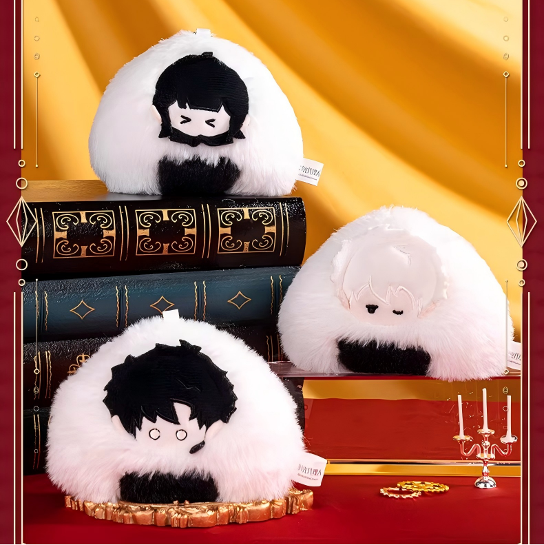 [Official] Link Click | Monochrome Onigiri Mini Plush Mascot (3.54 in)