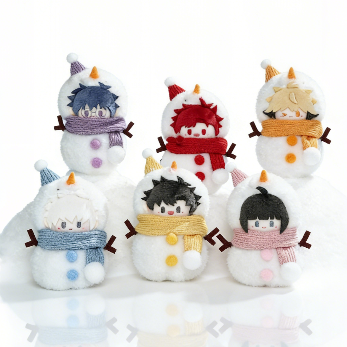 [Official] Link Click | Little Snowman Series Plush Mascot Keychain (4.33 in)
