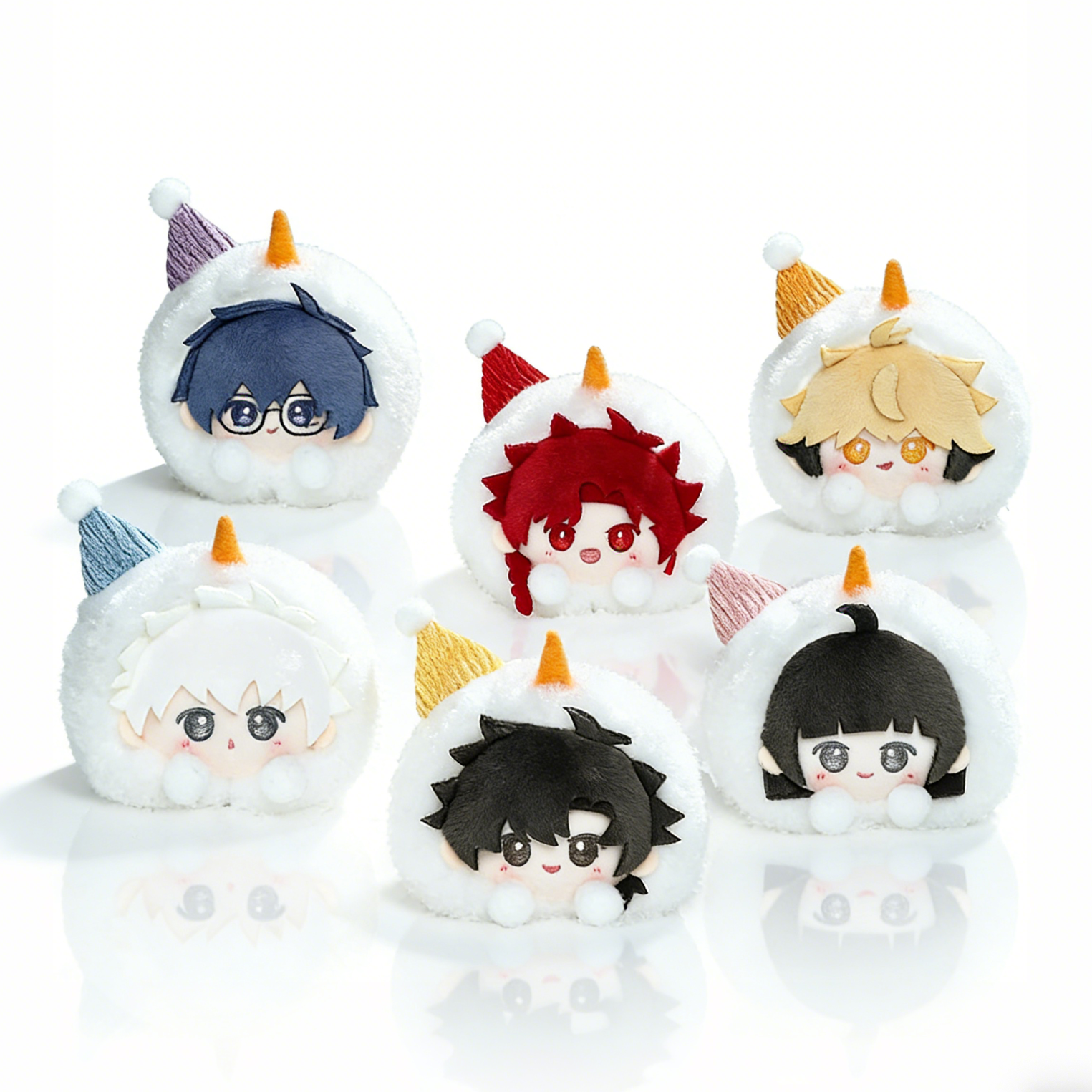 [Official] Link Click | Snowball Series Mini Plush Phone Charm (3.35 in)
