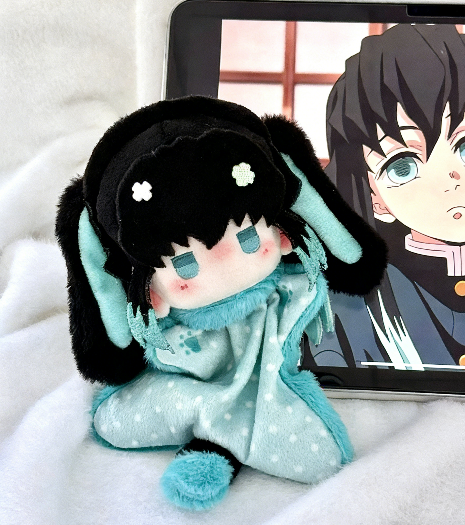 Demon Slayer | Handmade Plush Bean Bag & Hand Warmer 2-in-1 Muichiro Tokito