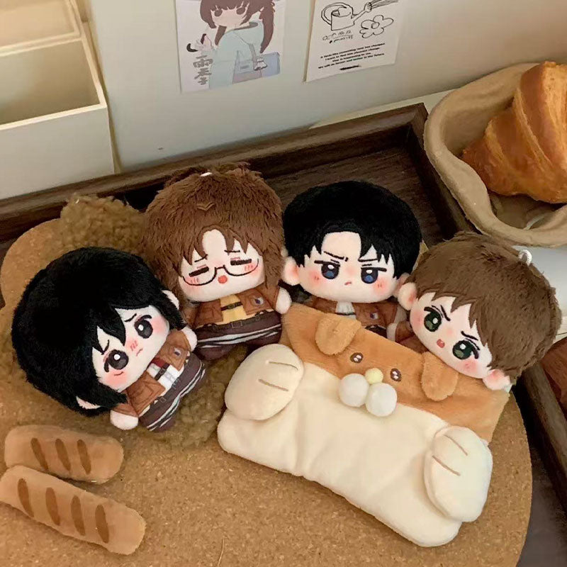 AOT | Cute Cotton Doll Key Chain 10CM Eren Mikasa
