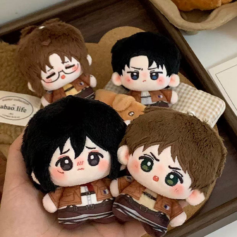 Attack on Titan Eren Mikasa Cotton Doll Keychain 10cm - AOT
