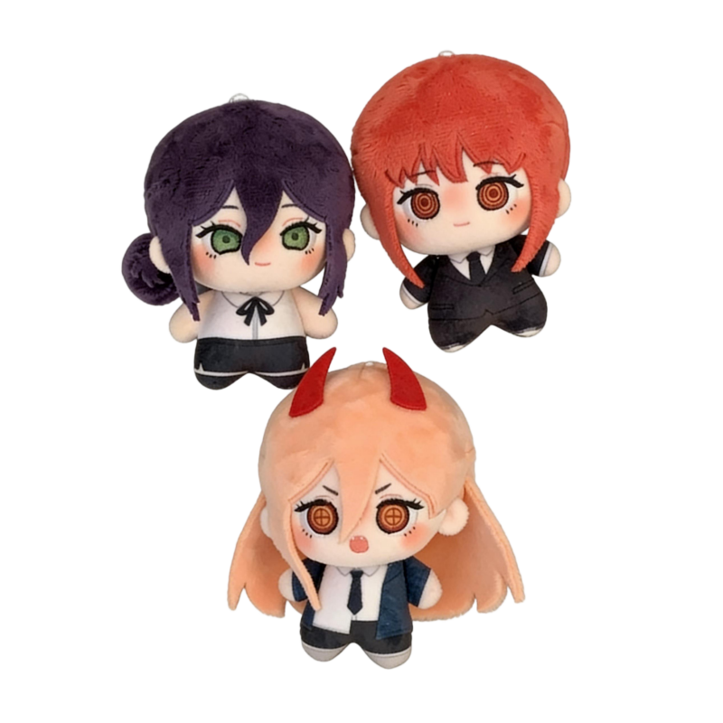 Chainsaw Man |  10CM Collectible Plush Dolls(3Pcs) - Oriloot