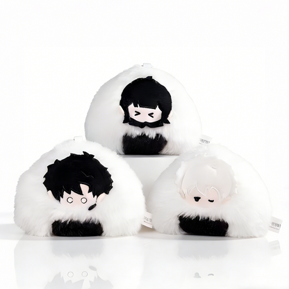 [Official] Link Click | Monochrome Onigiri Mini Plush Mascot (3.54 in) All in