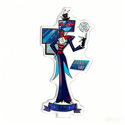 Hazbin Hotel Vox Acrylic Standee - 6 Inch (15cm) Anime Desk Decor.