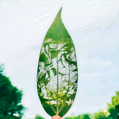 Heaven Official's Blessing | Xie Lian & Hua Cheng Carved Natural Leaf Art Style Four