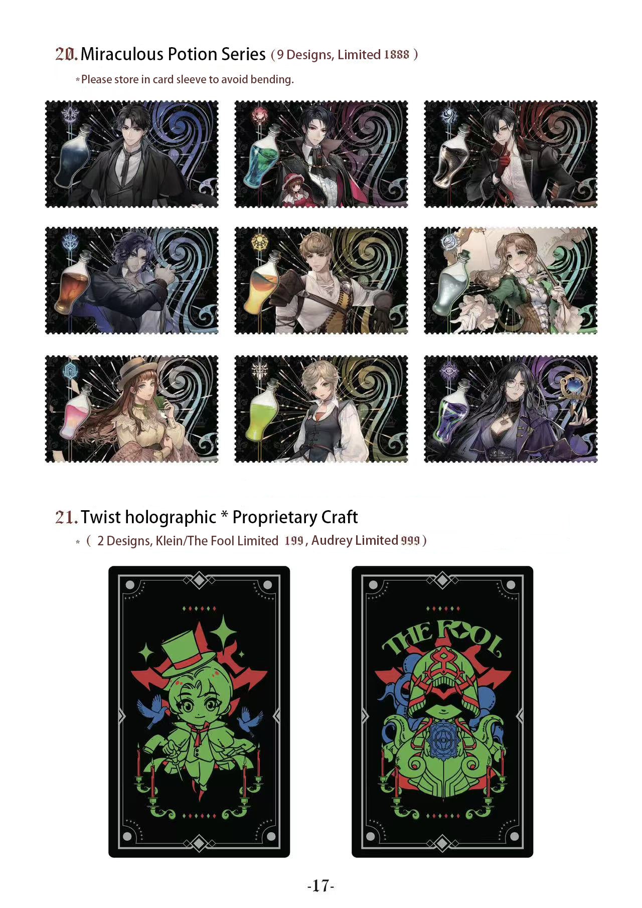 [Official] Lord of the Mysteries Tarot Fugue Collection Cards & Bookmarks