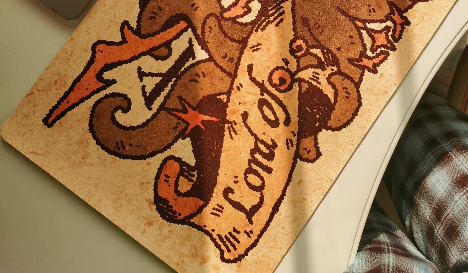 Lord of the Mysteries | Retro Klein Cat Leather Mousepad