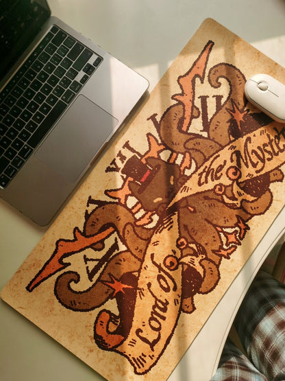Lord of the Mysteries | Retro Klein Cat Leather Mousepad