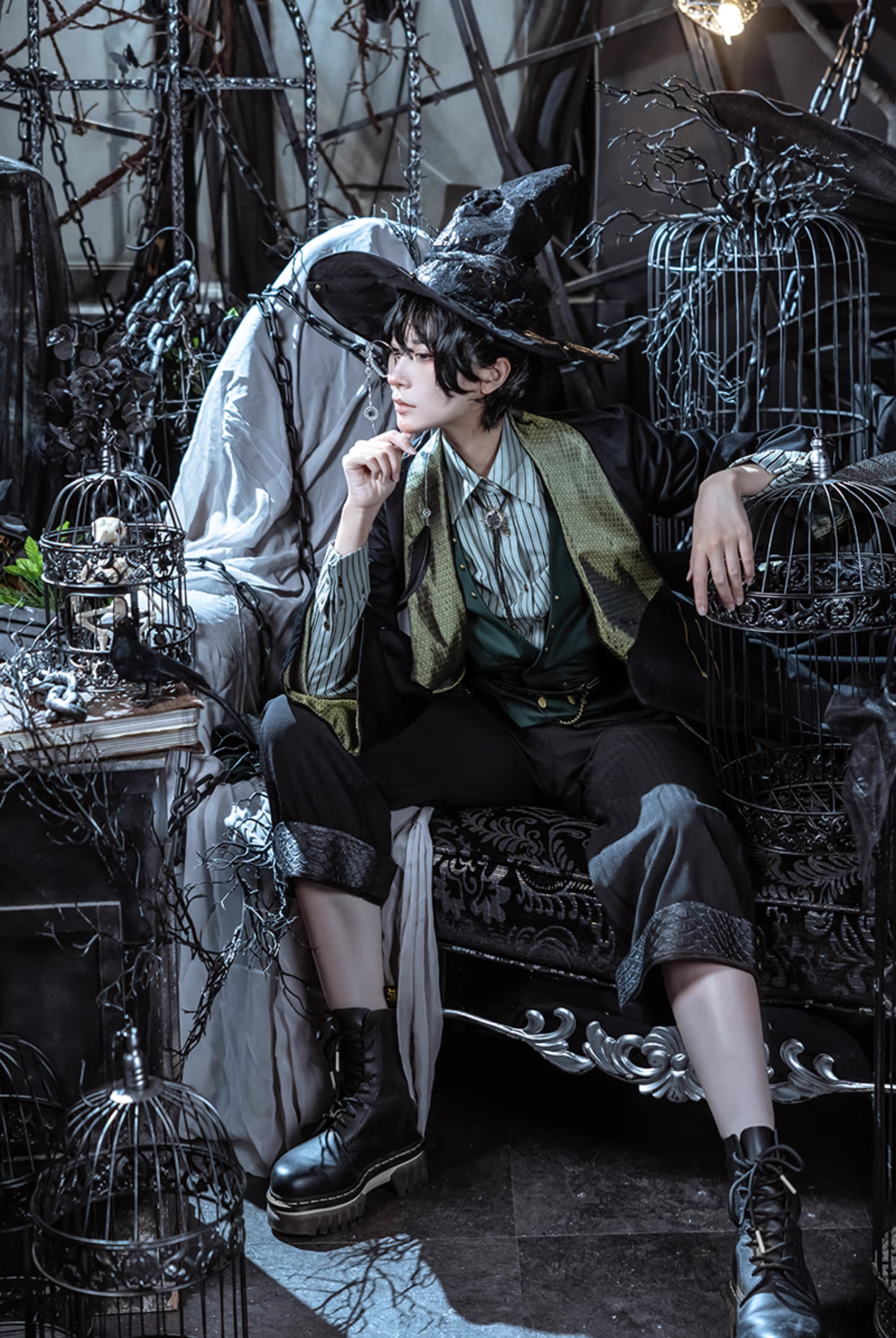 [Official] Lord of the Mysteries x Steam Land | Amon Series Steampunk Wizard Techwear Robe