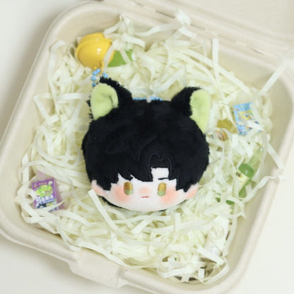 Love and Deepspace Zayne mini plush keychain. 5cm (2")  with exquisite embroidery, soft plush, and metal clasp.