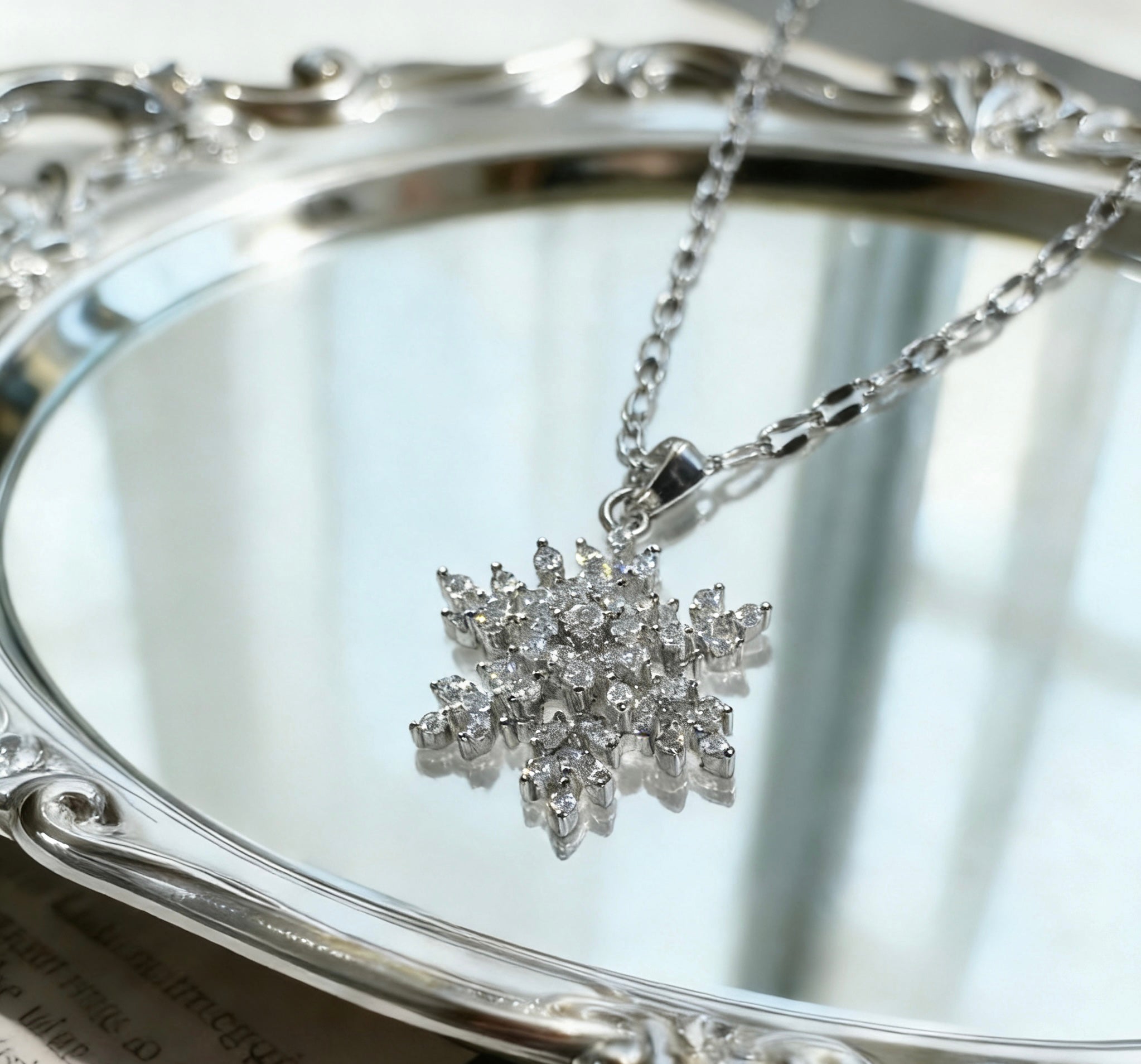 Love and Deepspace Zayne Eternal Snow Necklace. Premium collectible jewelry inspired by the beloved character. Perfect gift for fans and collectors. 