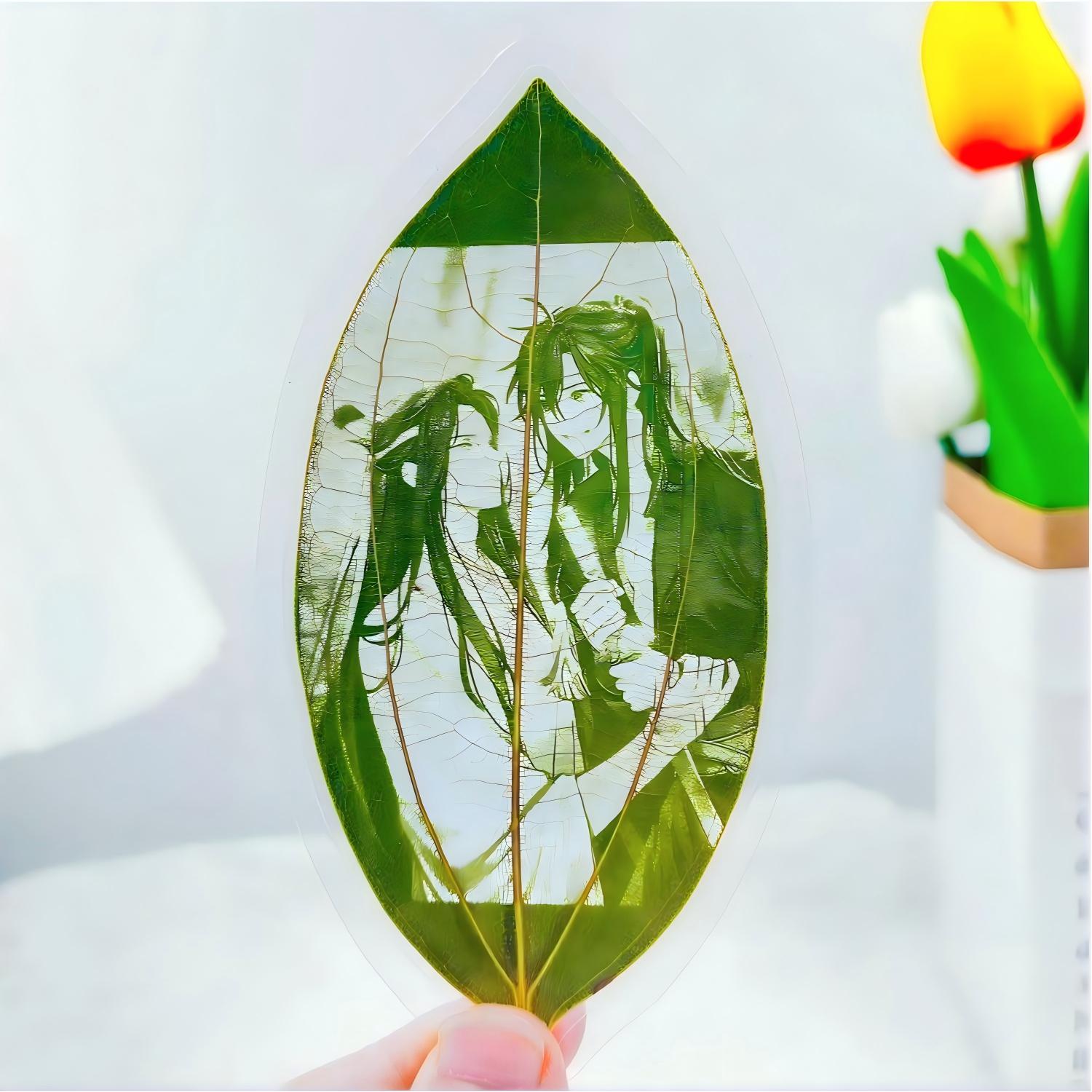 Mo Dao Zu Shi | Wei Wuxian & Lan Wangji Carved Natural Leaf Art Style Three
