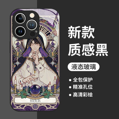 Lord of the Mysteries The Fool glass phone case black style preview