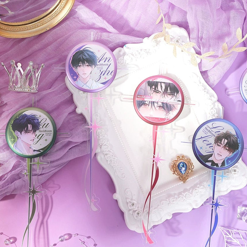 Official Little Mushroom Twilight Poem check-in stick badge blind bag full design preview