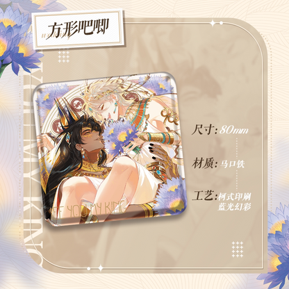 Official See You, My King Love Vow square tinplate badge specifications