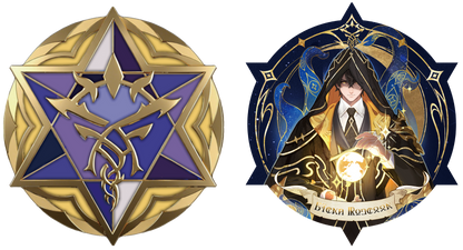 LOTM X Honor of Kings Collab Series Acrylic Photo Card Standee Badges