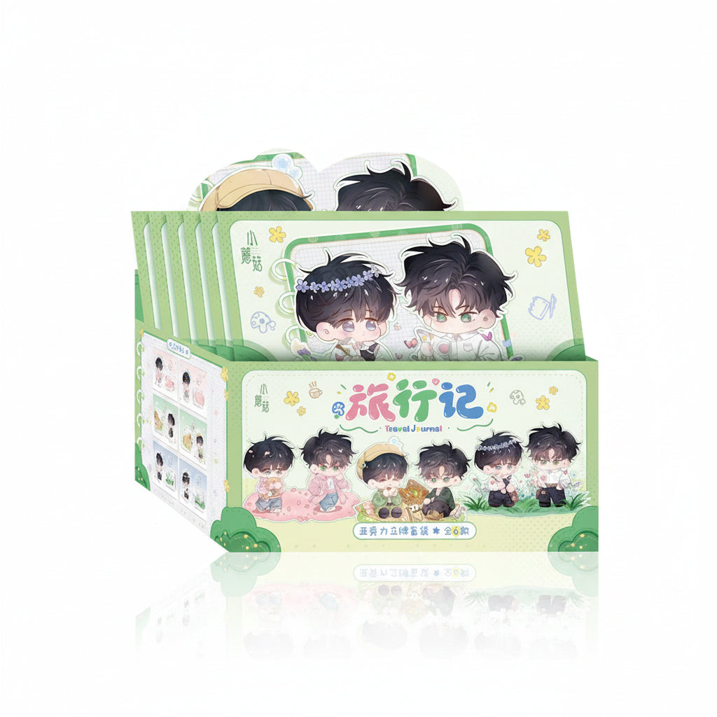 Little Mushroom Travel Diary acrylic stand blind box image 1