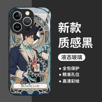 Lord of the Mysteries The Fool glass phone case surface detail view
