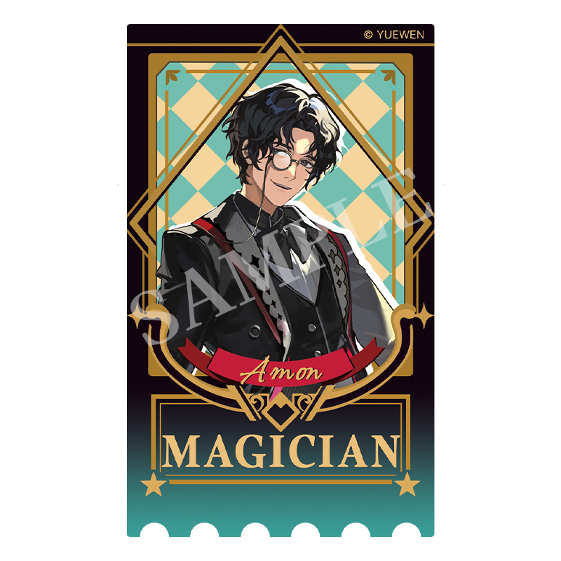 LOTM丨Circus series relief bronzing ticket stub acrylic card