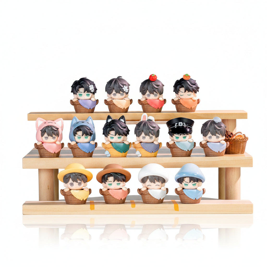 Little Mushroom Moe Meal Box Yoyo Bean figure blind box image 1