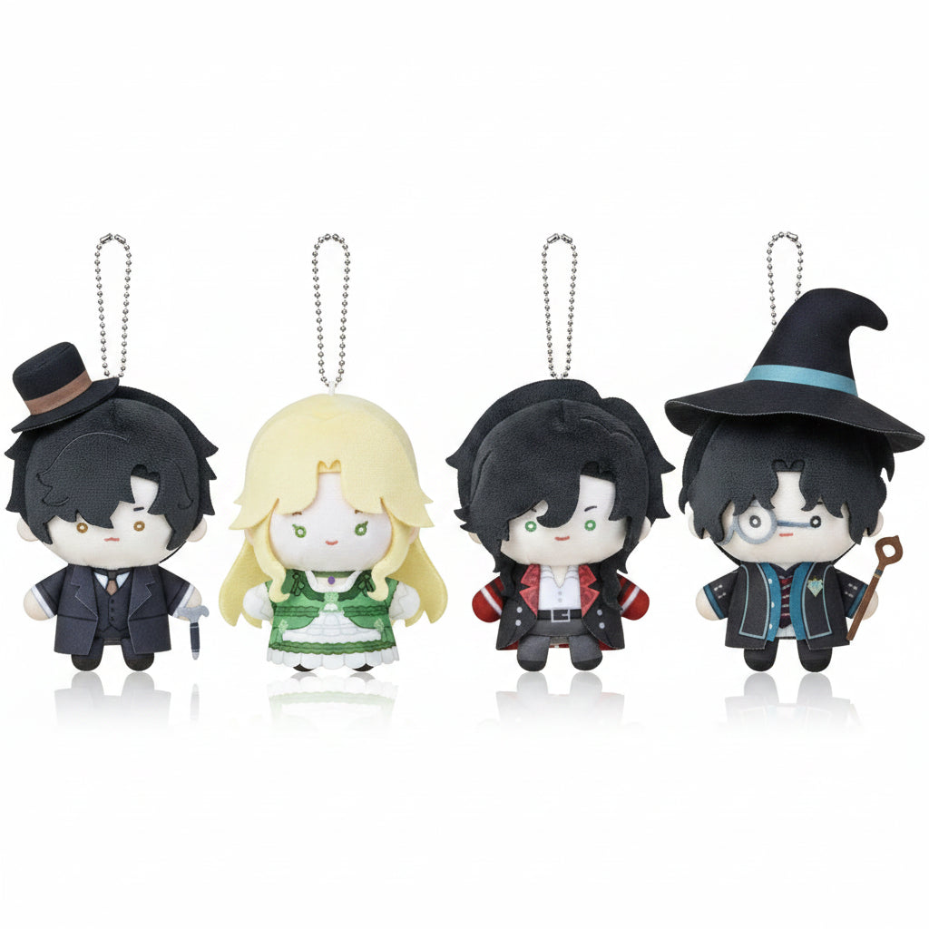Lord of the Mysteries plush cat and bean-eye plush keychain gallery image 1