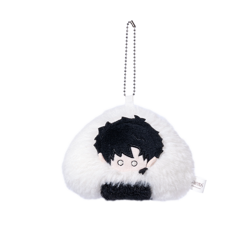 [Official] Link Click | Monochrome Onigiri Mini Plush Mascot (3.54 in) Cheng Xiaoshi