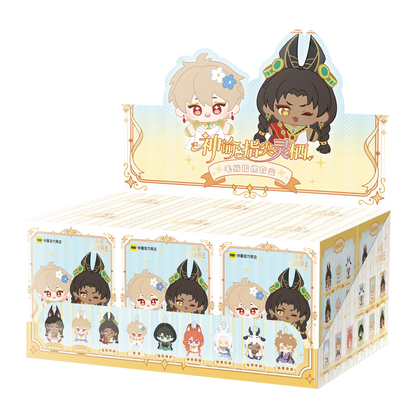See You, My King Oracle six-box display and plush finger puppet lineup