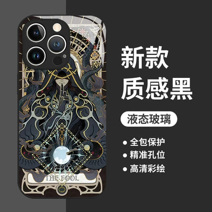 Lord of the Mysteries The Fool glass phone case mirror finish detail